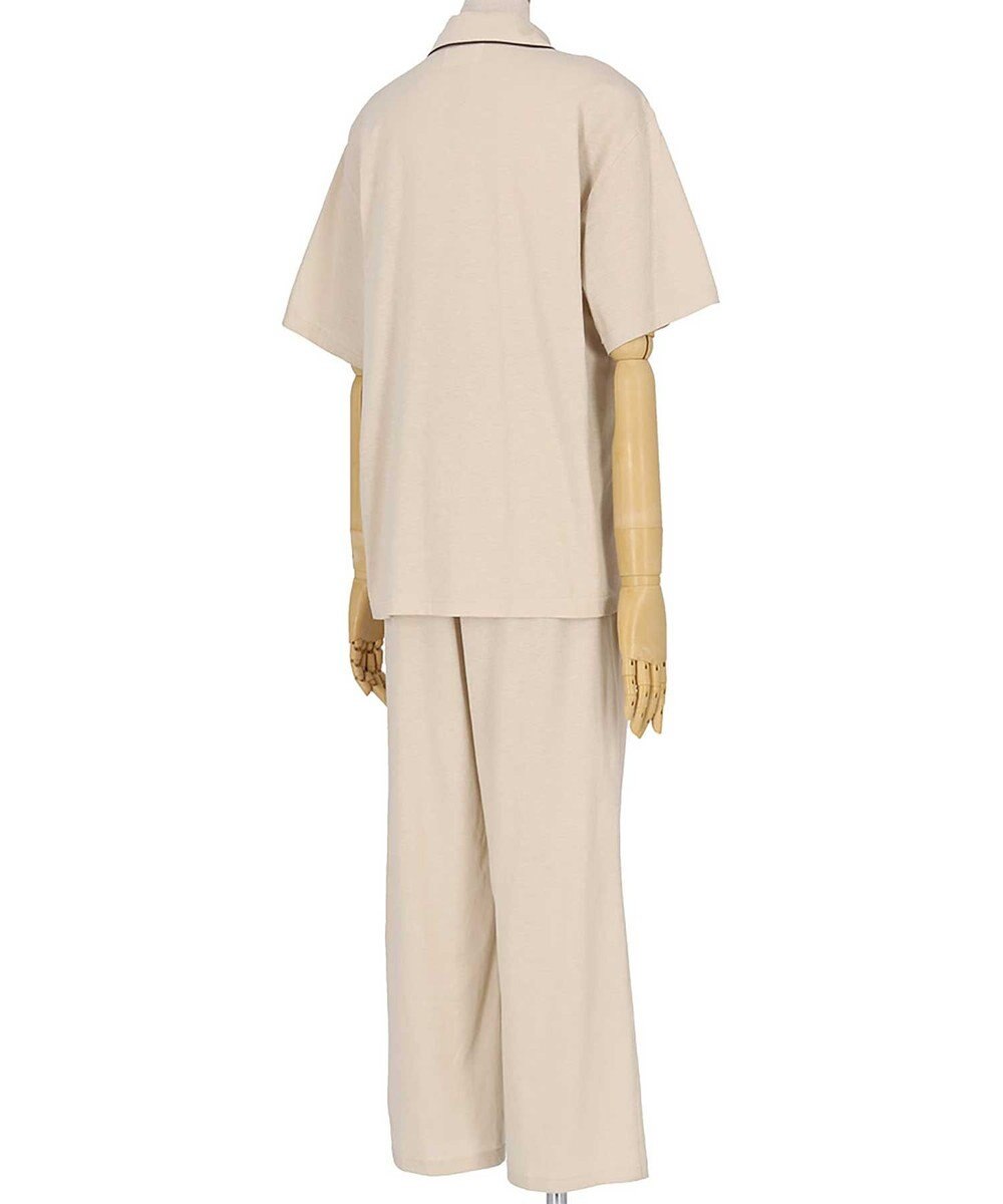 une nana cool 綿混コットンリネン天竺 半袖パジャマ 