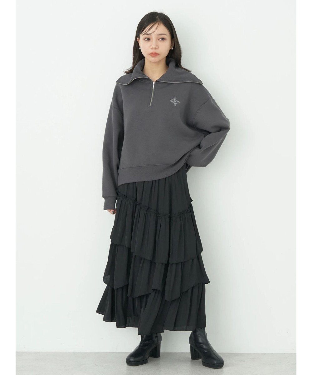 earth music&ecology ハーフＺＩＰ裏起毛プルオーバー 