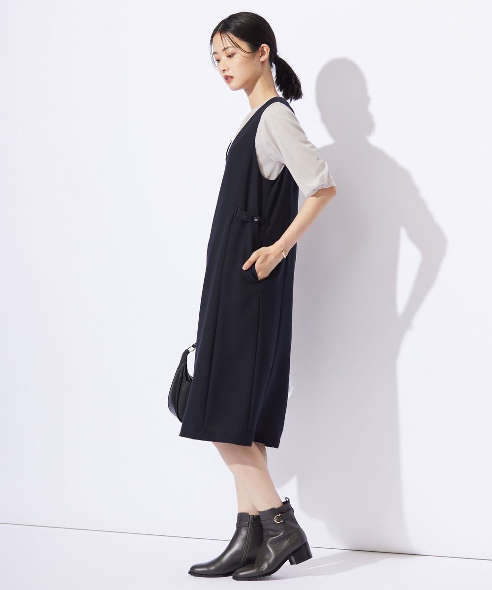 J.PRESS LADIES L 【洗える】RELAXIONツイル ジャンパースカート 