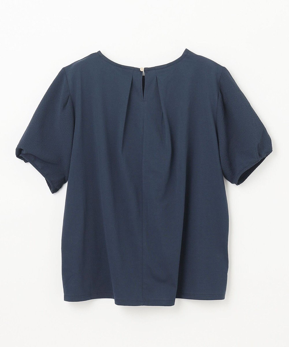 ANY L 【吸水速乾/UVケア】ミニサッカーコンビ袖ボリュームカットソー 