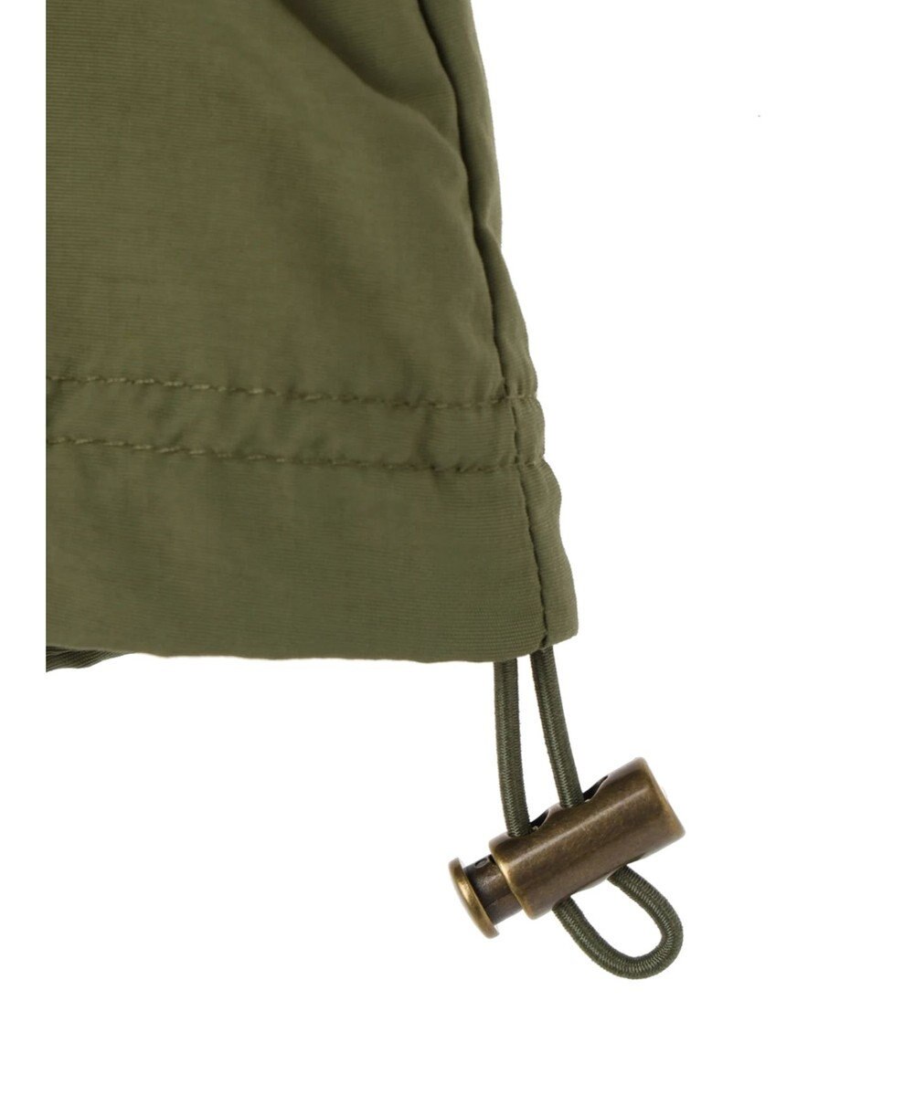 earth music&ecology スタンドフリルミリタリーブルゾン 