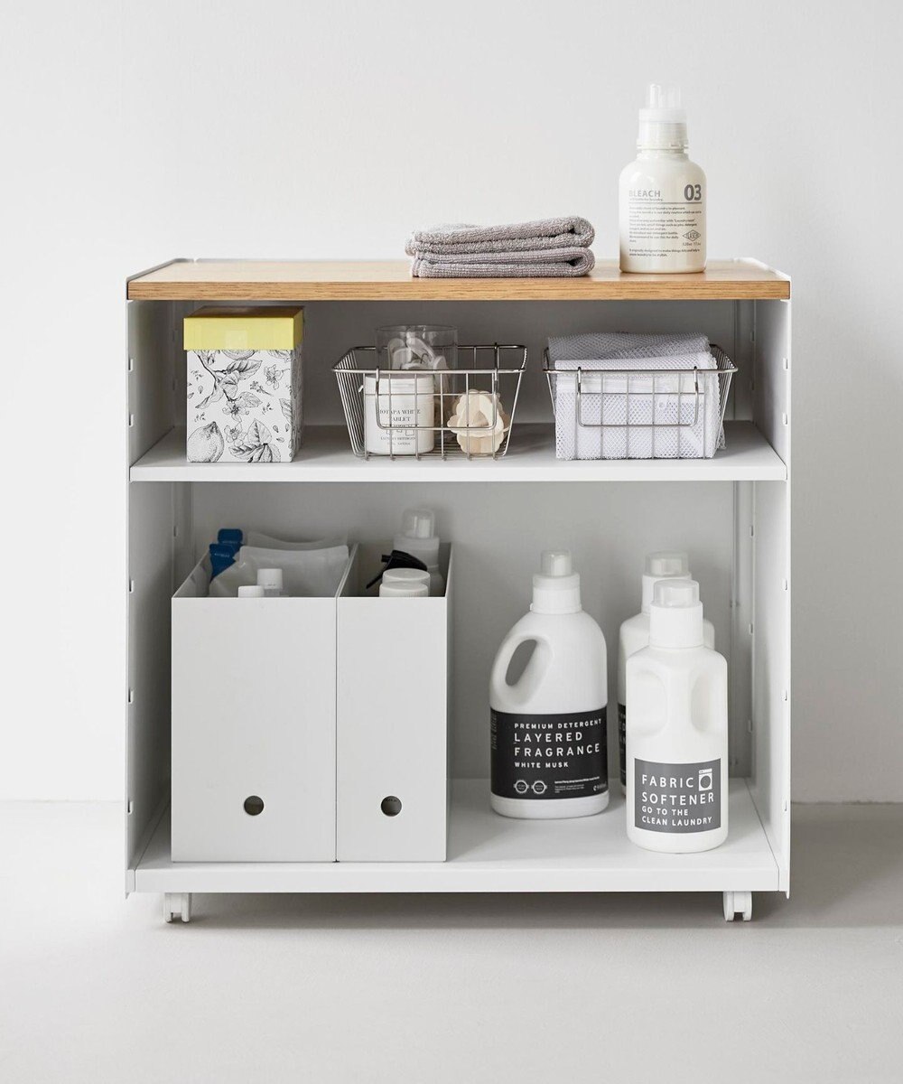 tower 隠せるテレワークワゴン タワー ホワイト 