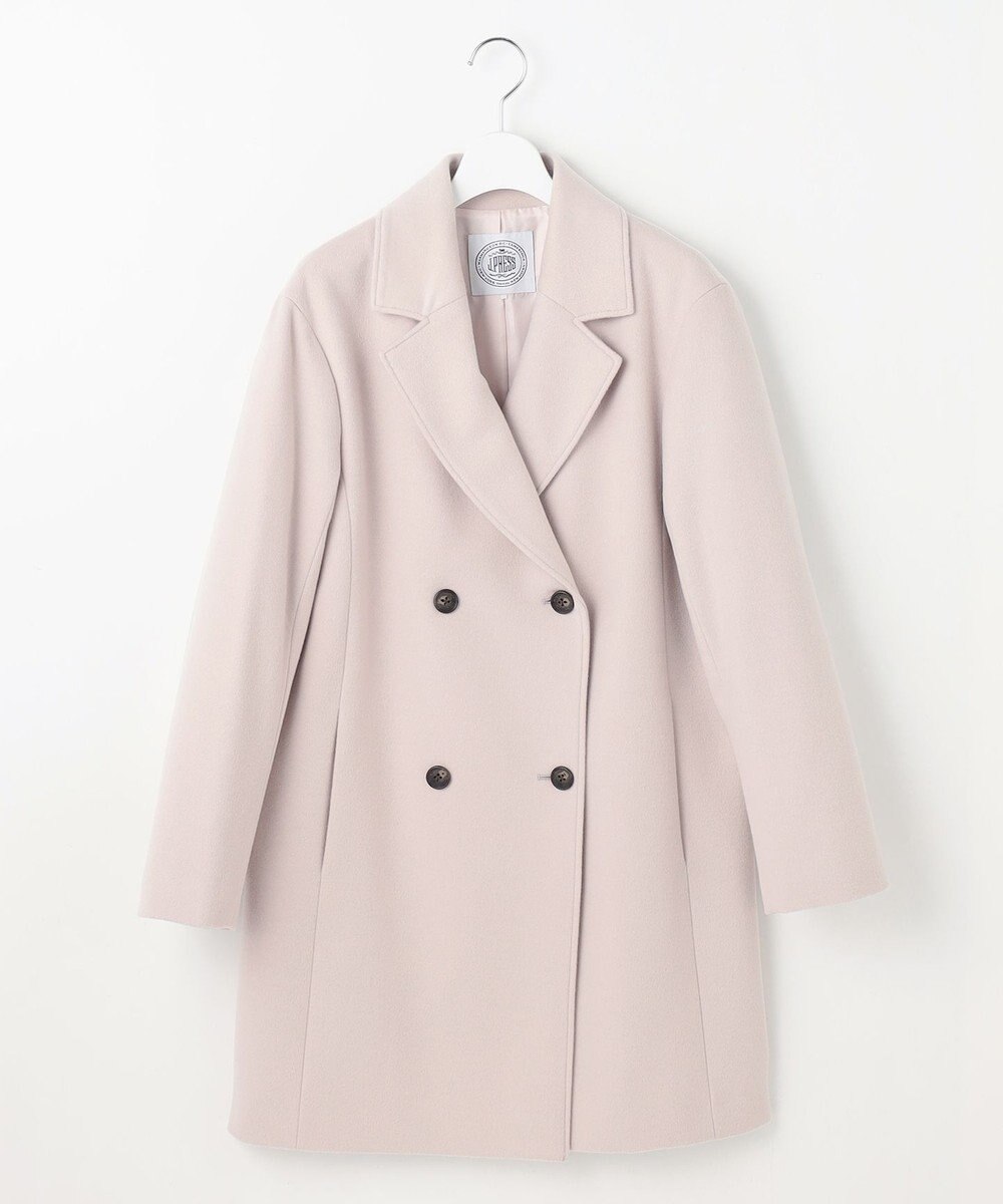 J.PRESS LADIES L Super150sAZAMIビーバー Pコート 