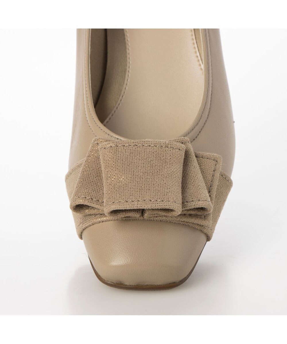 Riz raffinee <Riz raffinee>ドレープデザインモチーフパンプス 