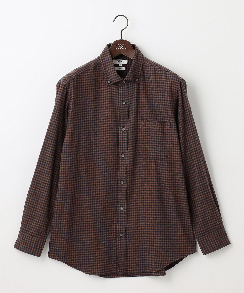 JOSEPH ABBOUD 【キングサイズ・柔らかな肌触り/暖かい】 ラフィーコットンフランネルシャツ 