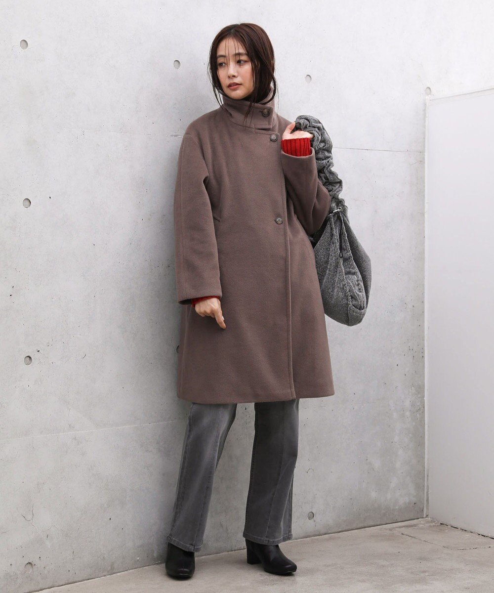 Green Parks スタンドロングコート 