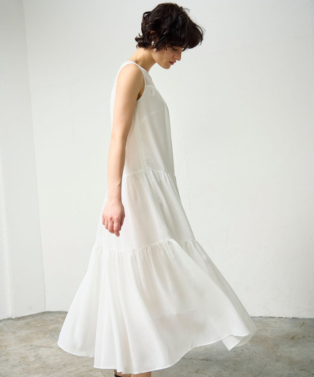 GRACE CONTINENTAL シアードレープマキシ 