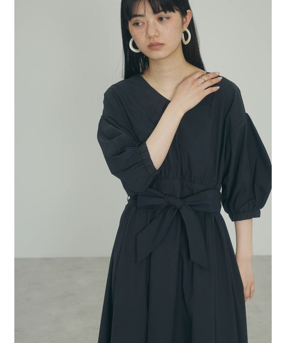 Green Parks ａ．ボリュームギャザーウエスト切替ワンピース 