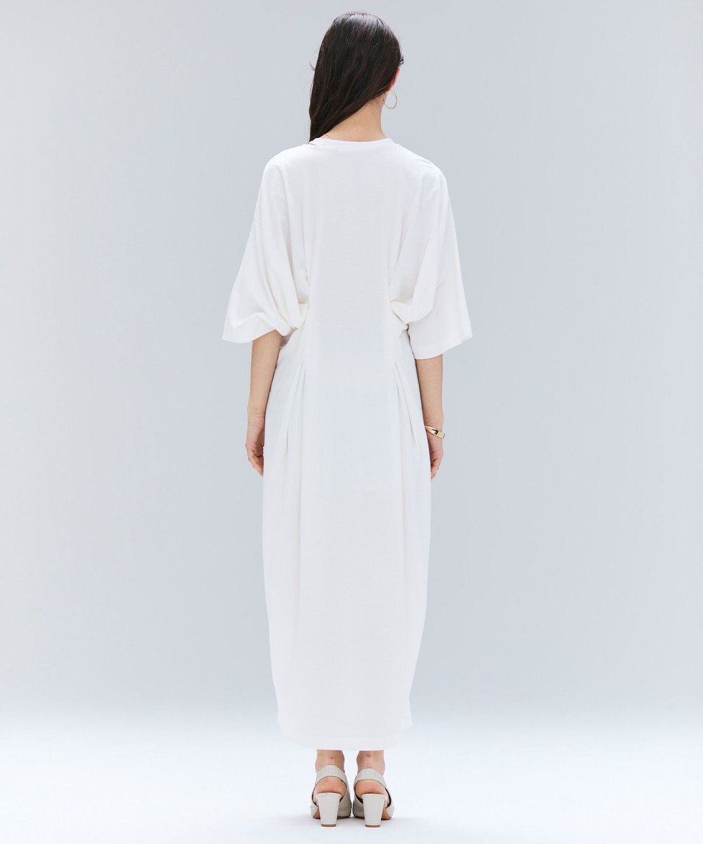 BEIGE， 【洗える】S.BABILA / スリットネックウエストタックワンピース 