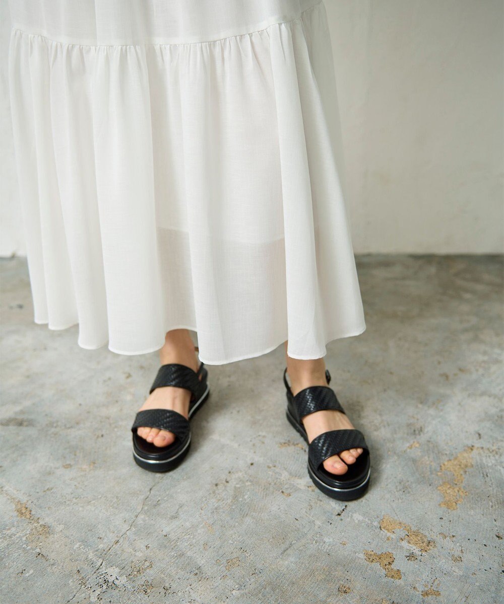 GRACE CONTINENTAL シアードレープマキシ 