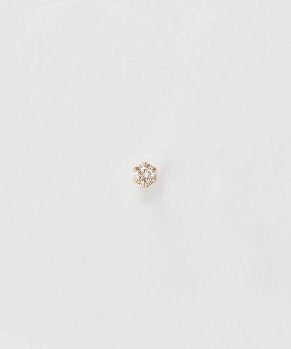 Phoebe 【K10】一粒ダイヤモンドピアス(片耳)　ゴールド 