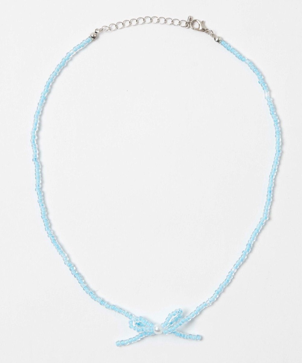 WEGO Lカラービーズリボンネックレス 