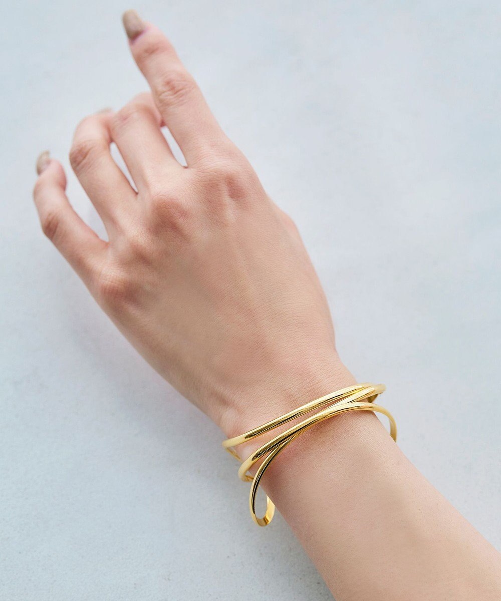 Tiaclasse ワイドクロスバングル 