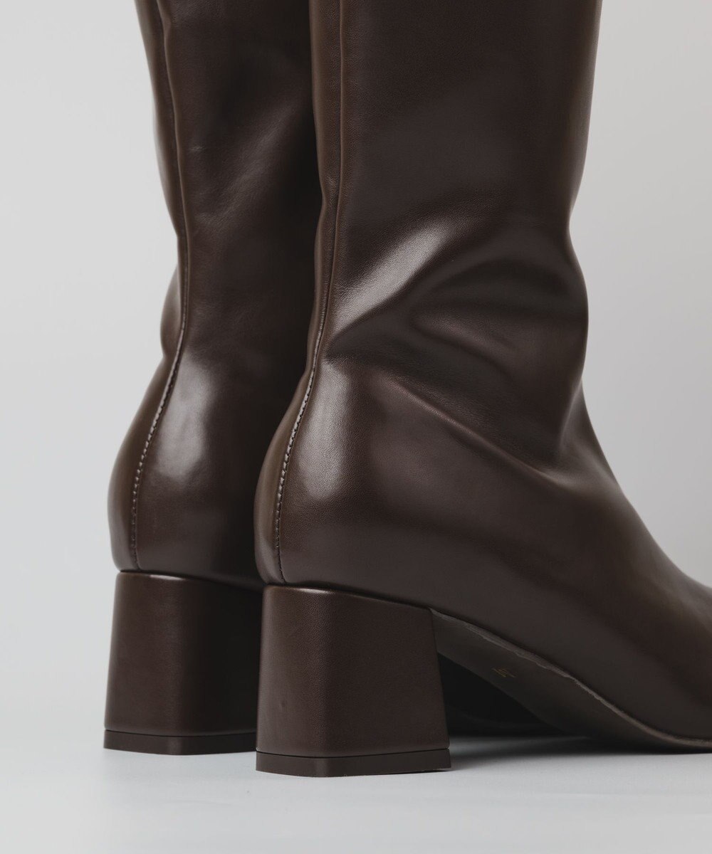 BONTRE 【PRECIEUX JOUET/プレシュウジュエ】オブリークジップロングブーツ 