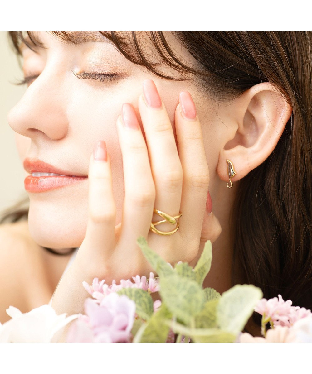 blancotokyo 【金属アレルギー対応/サイズフリー】ニュアンスクロスリング NIEBLA 