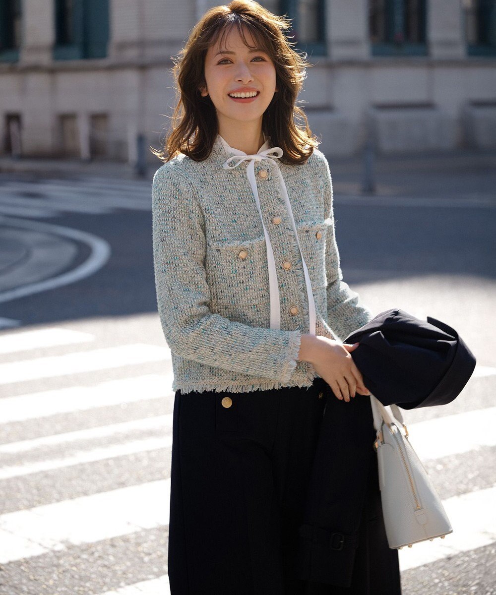 23区 S 【VERY・Oggi掲載】TWギャバジン ワイドパンツ 