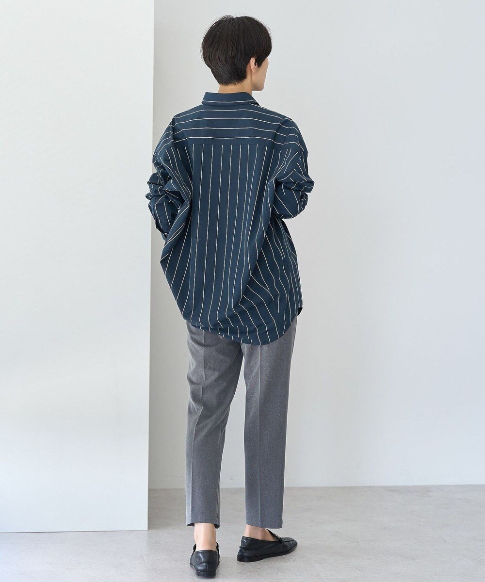 AMERICAN HOLIC ドビーストライプロングシャツ 