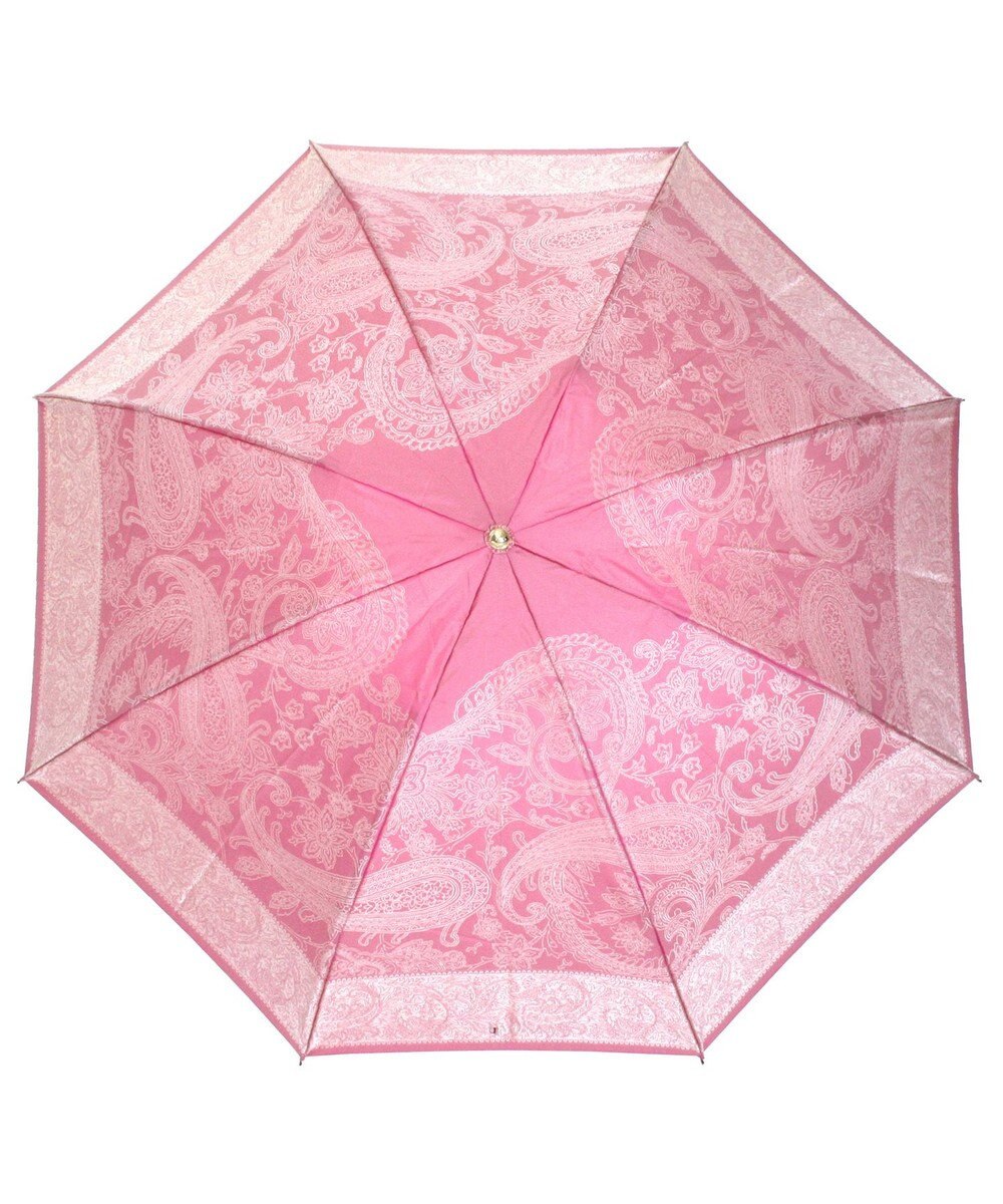 槇田商店 Kirie ペイズリー ビオニーピンク 折りたたみ傘 