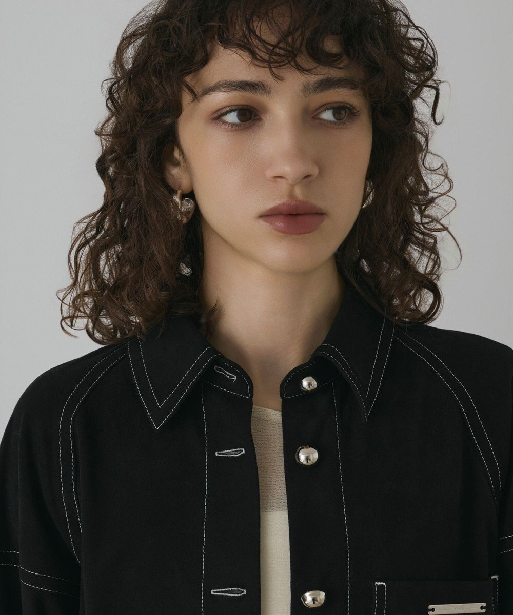 GRACE CONTINENTAL フェイクスウェードブラウス 