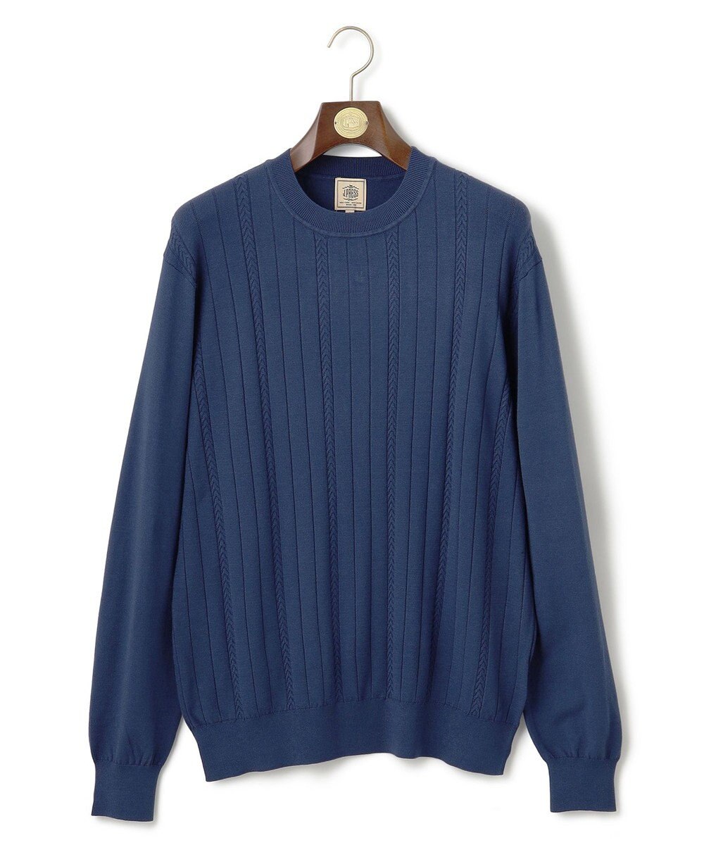 J.PRESS MEN 【ストレッチ性 / イージーケア】【FLEX YARN】クルーネックニット 