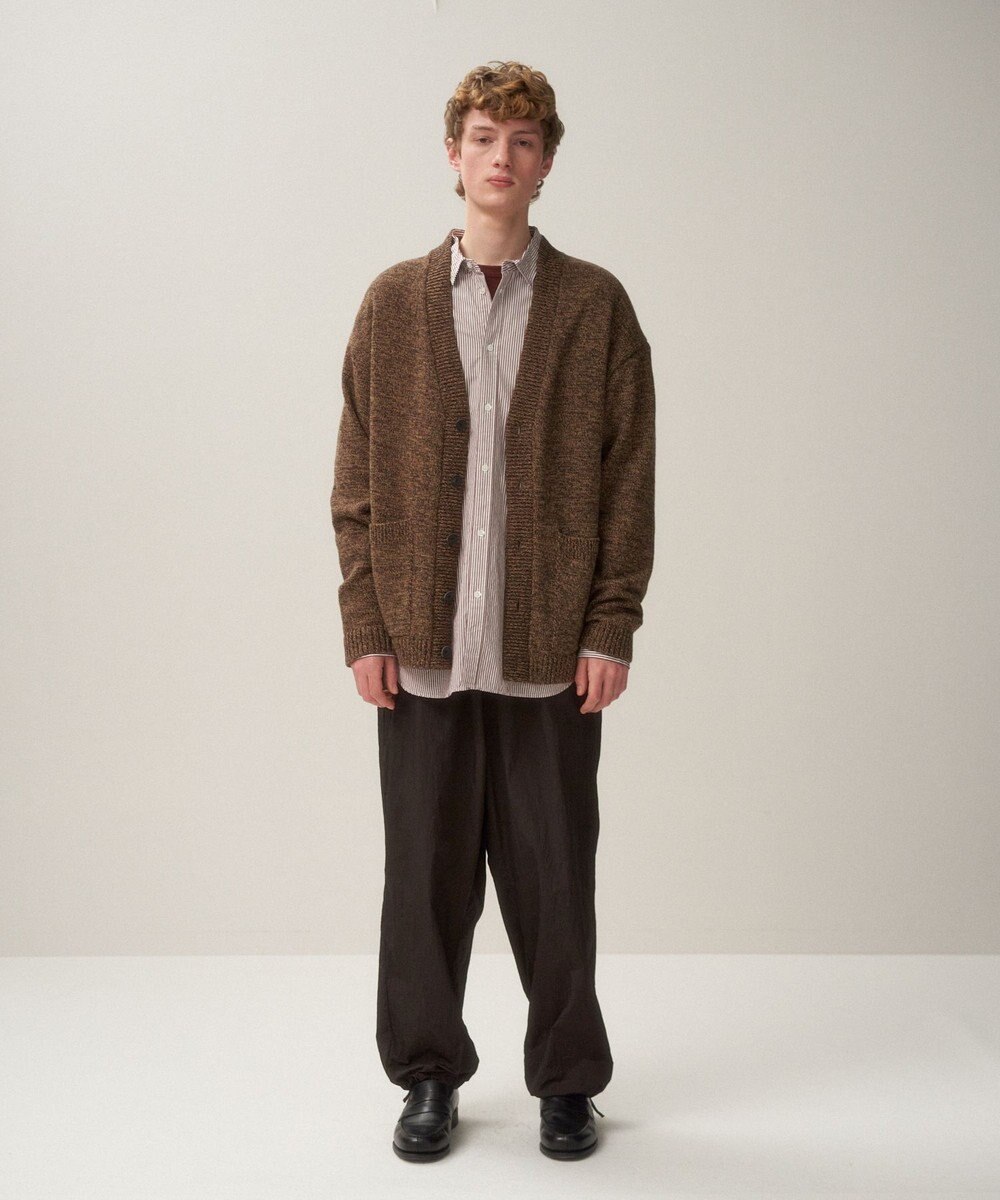 ATON BABY WOOL MOULINE | オーバーサイズカーディガン - UNISEX 