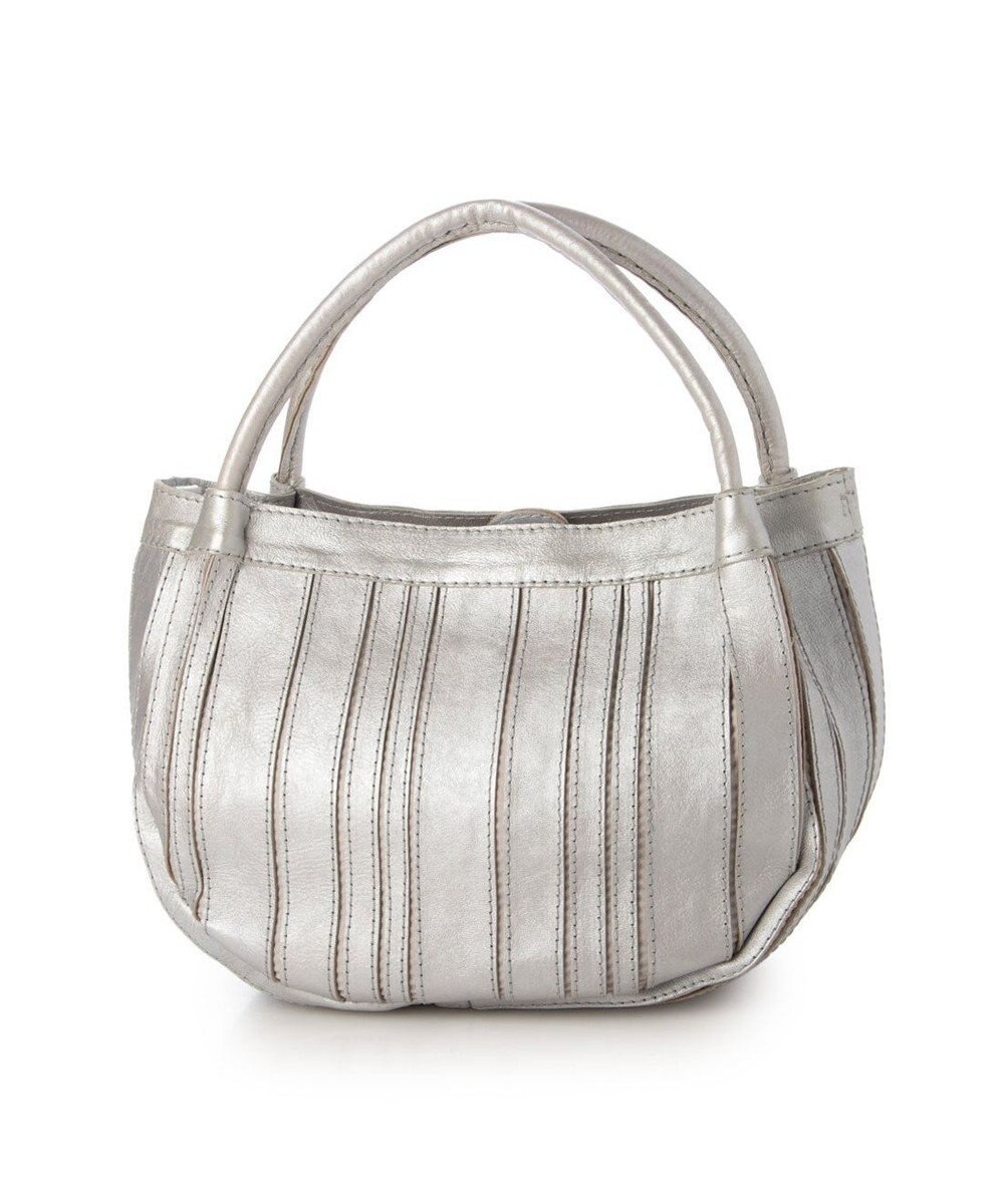 UNBILLION ピークスピーク PEAKS PEAK / ソフトレザーマルチストライプラウンド2wayバッグ 