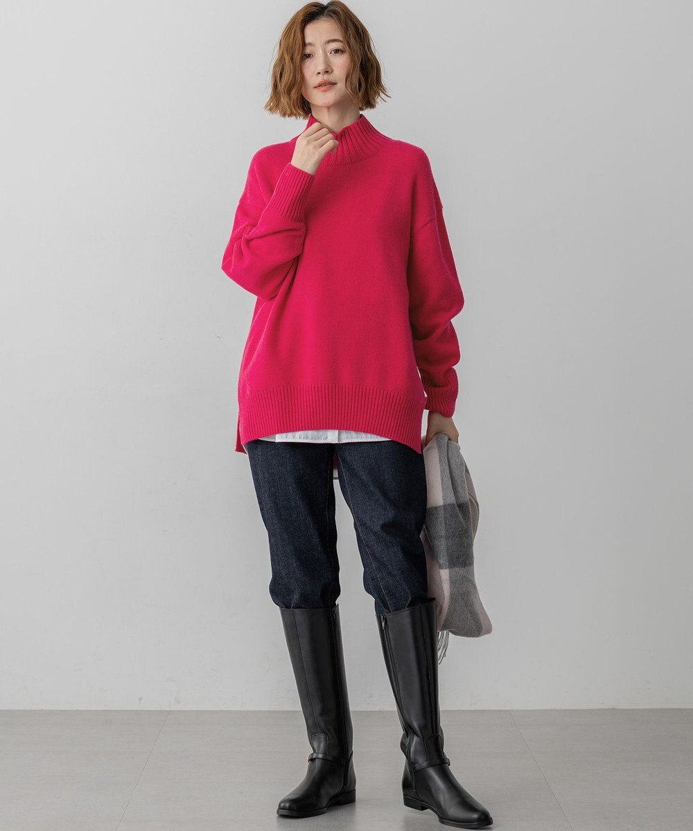 23区 S 【見上愛さんコラボカラー/Oggi掲載】カシミヤブレンド ハイネック ニット 