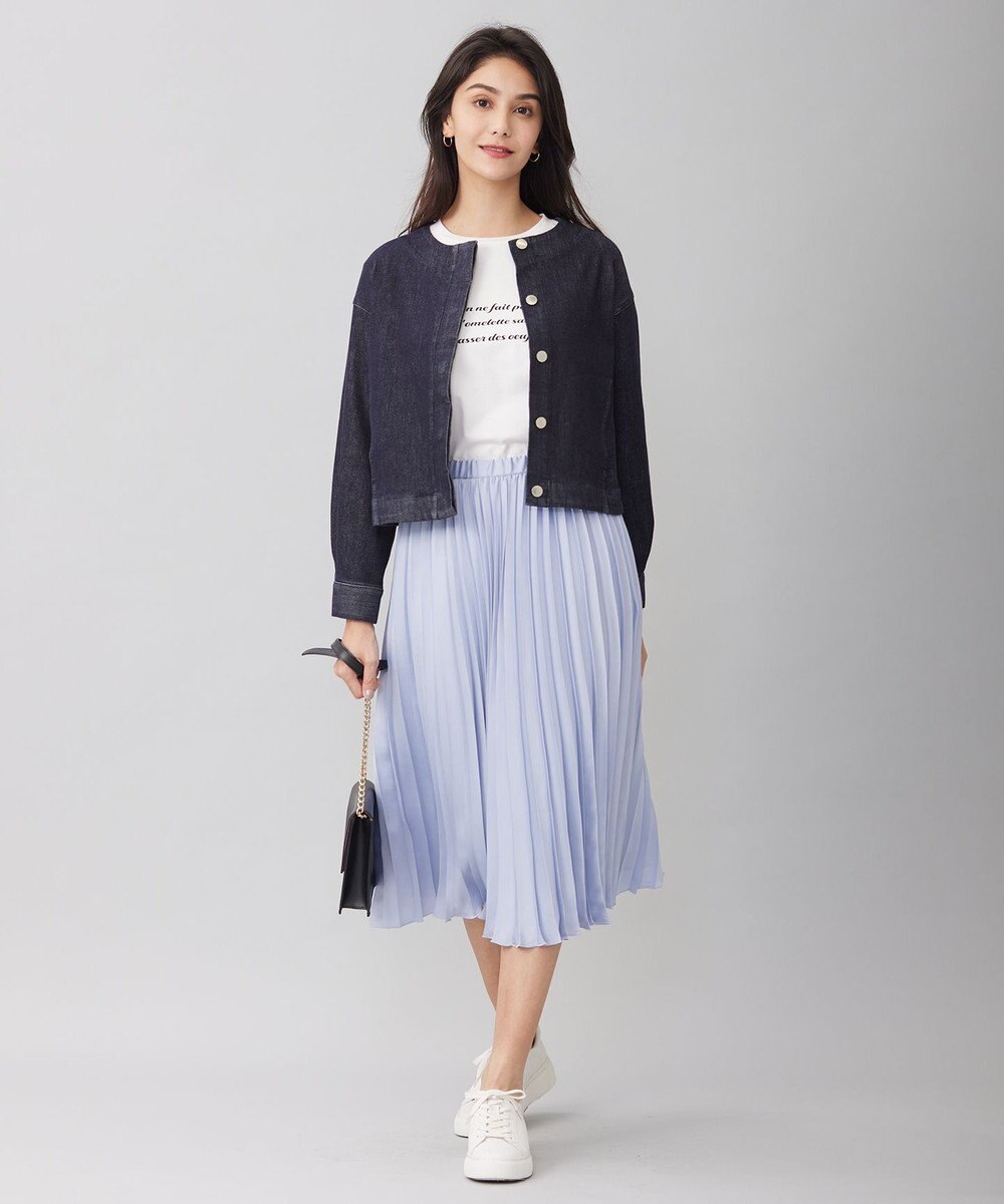 自由区 L 【洗える】長袖ロゴ Tシャツ 