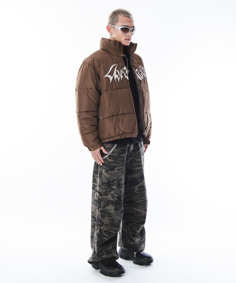 WEGO 【ユニセックス着用ITEM/MLサイズ展開】パファーグラフィックブルゾン 