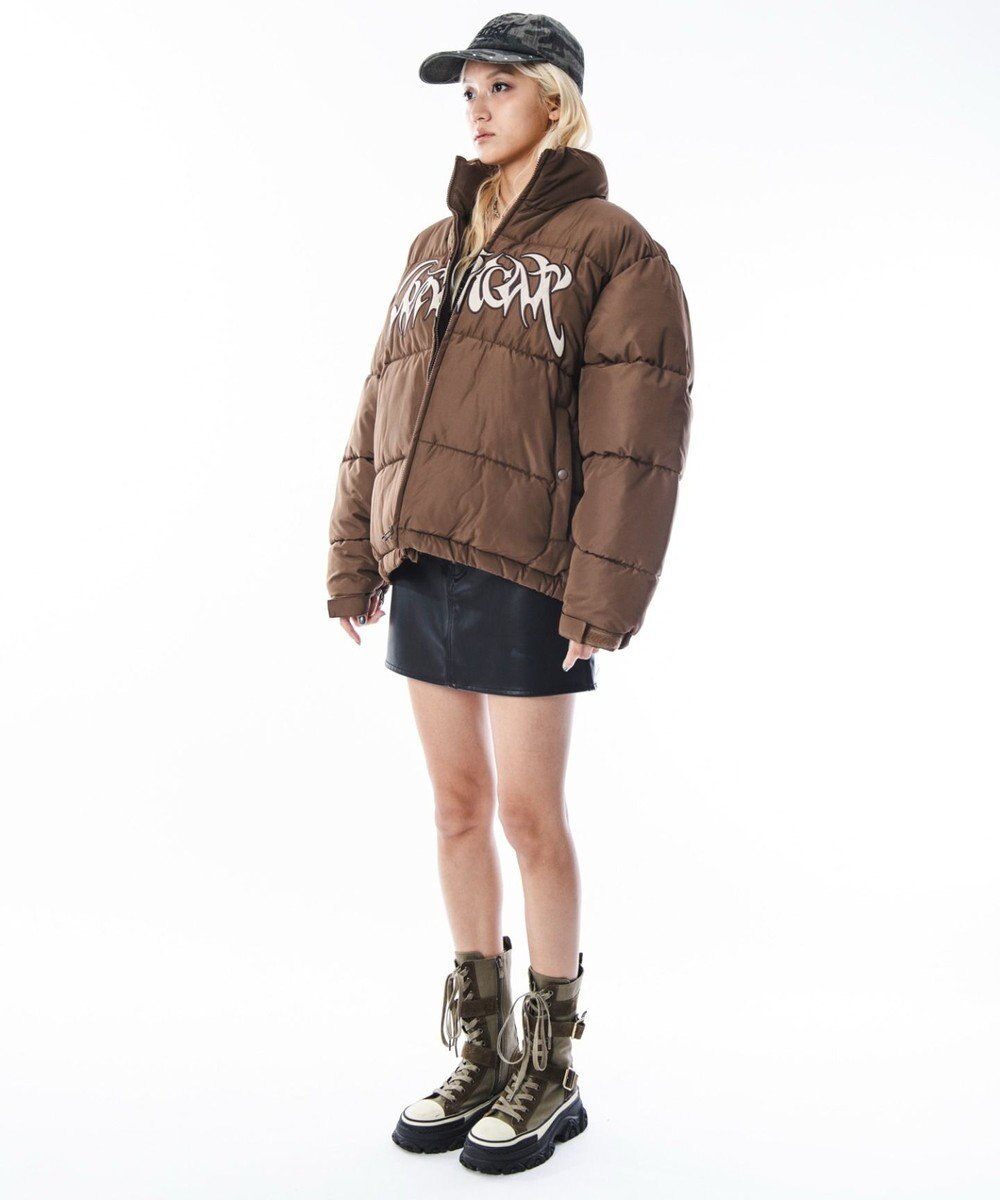 WEGO 【ユニセックス着用ITEM/MLサイズ展開】パファーグラフィックブルゾン 