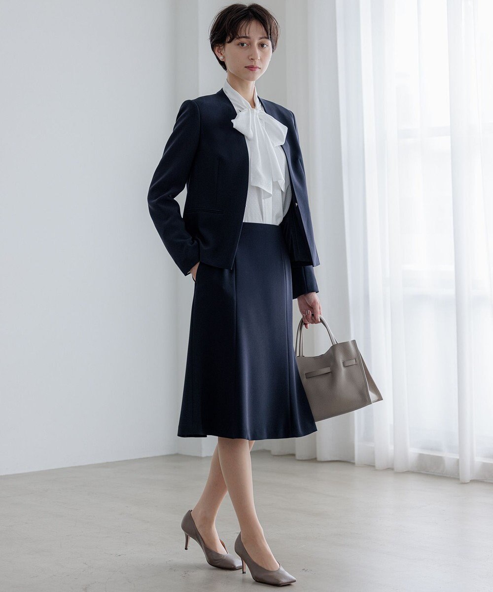 23区 【セットアップ対応】トリアセダブルジョーゼット スカート 