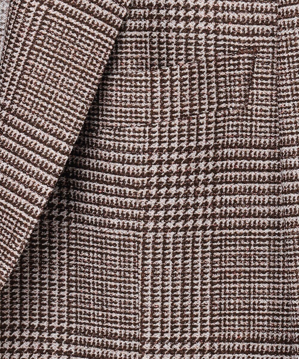 GOTAIRIKU 新柄【吸水速乾/ウォッシャブル】ノルマンディーリネン カーディガンジャケット＿グレンチェック柄 