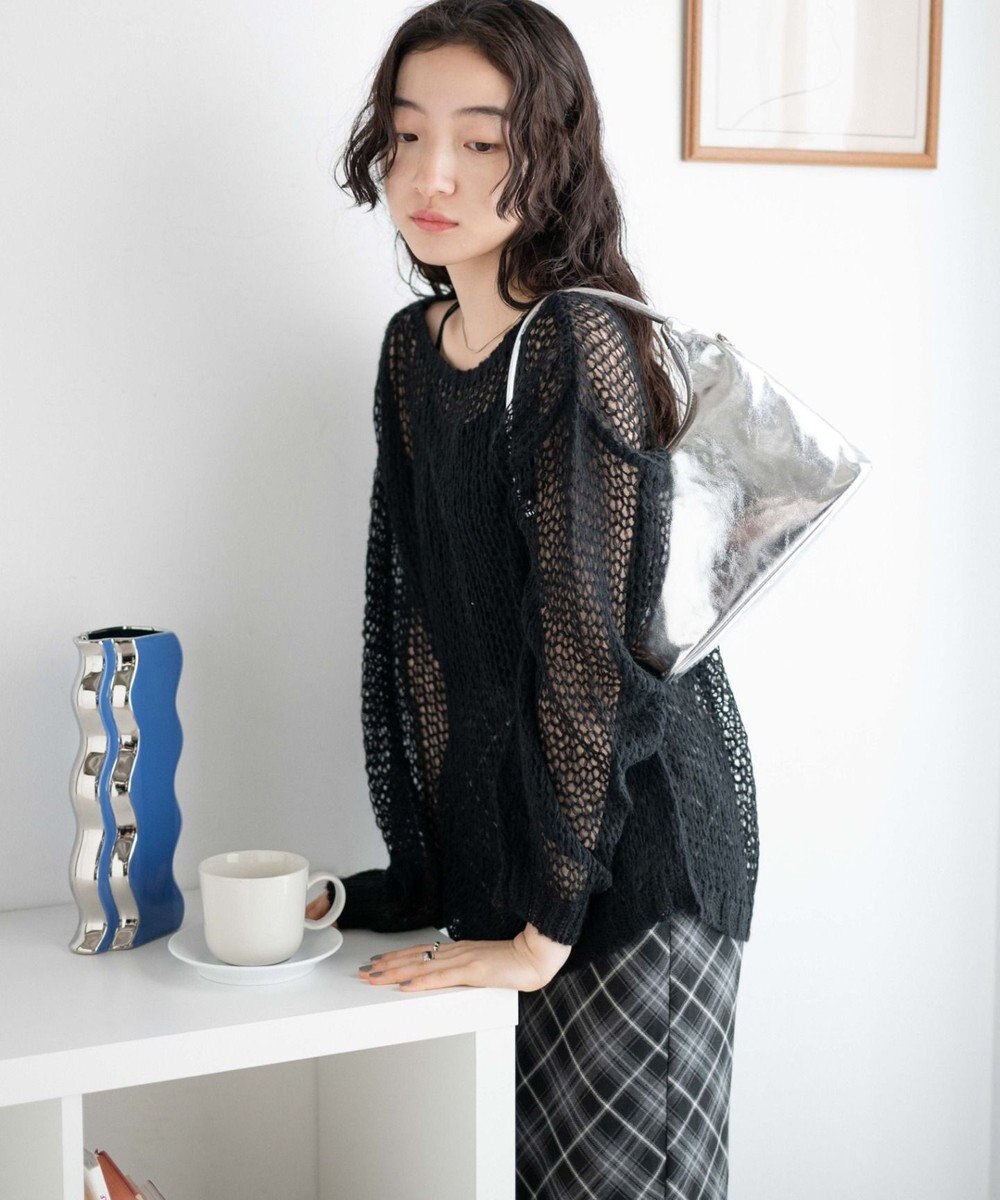 WEGO モヘアライクニットプルオーバー 