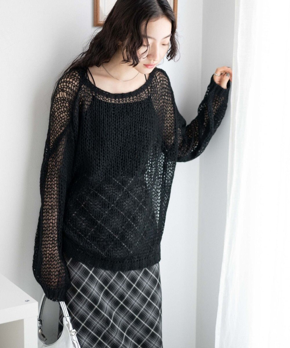 WEGO モヘアライクニットプルオーバー 