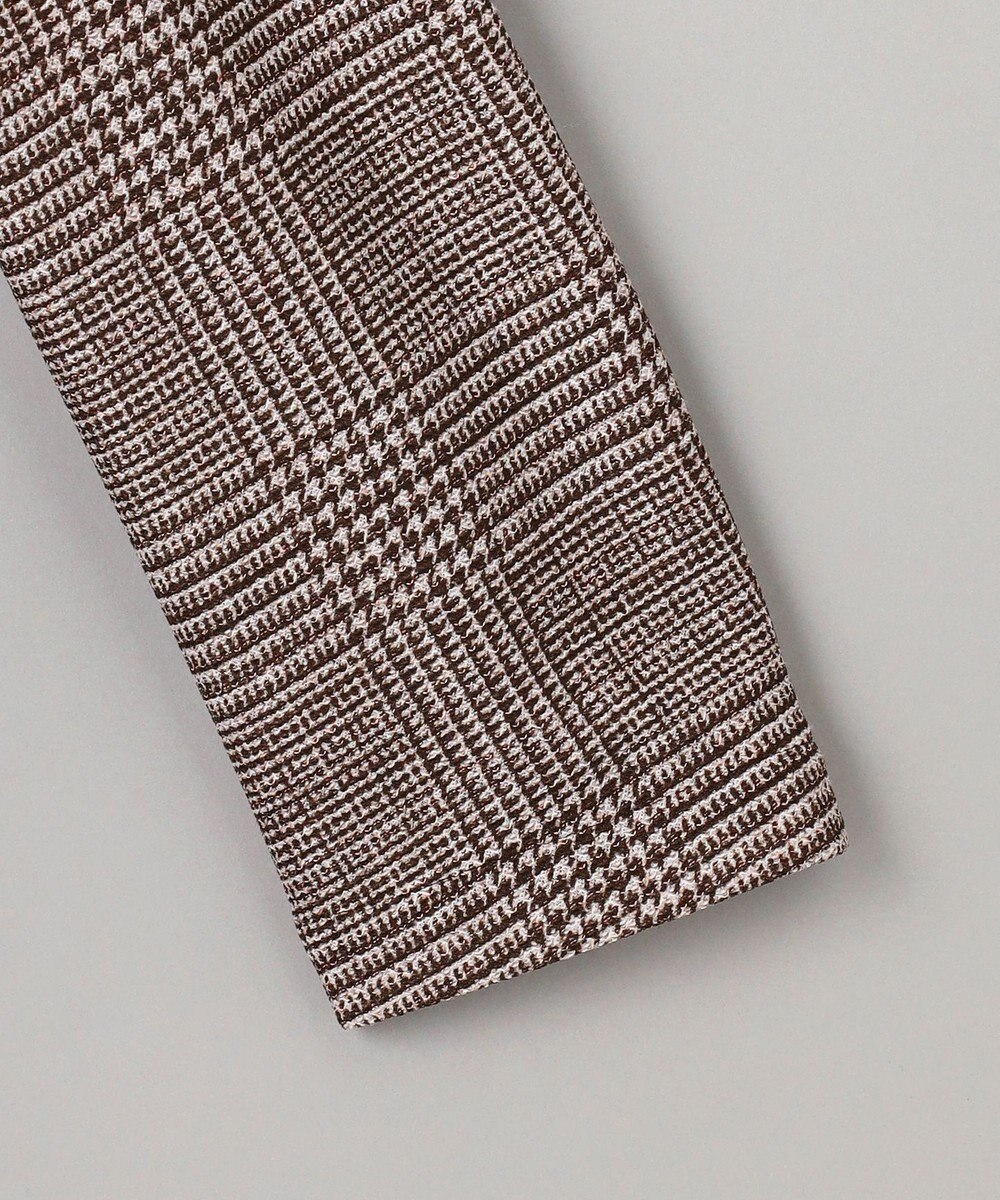 GOTAIRIKU 新柄【吸水速乾/ウォッシャブル】ノルマンディーリネン カーディガンジャケット＿グレンチェック柄 