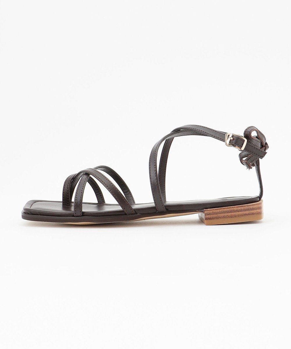 自由区 レースアップ サンダル 