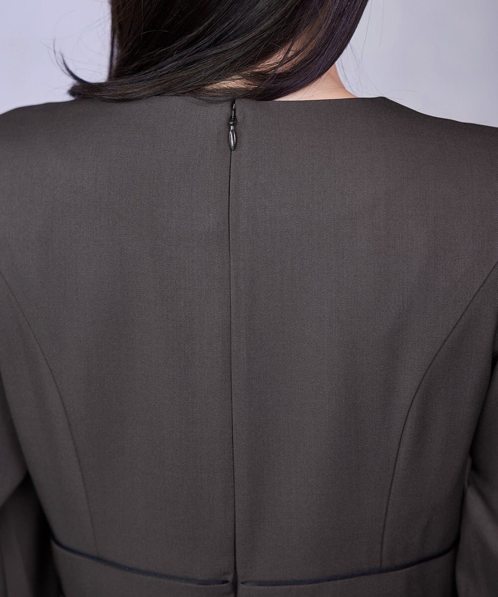 Tiaclasse L パイピングフレアワンピース 