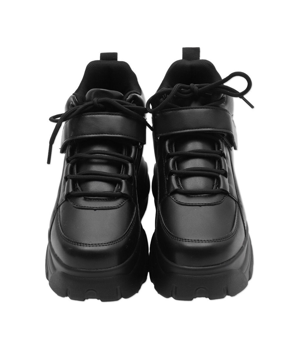 WEGO 【MLサイズ展開】ハイカットベルト厚底スニーカー 