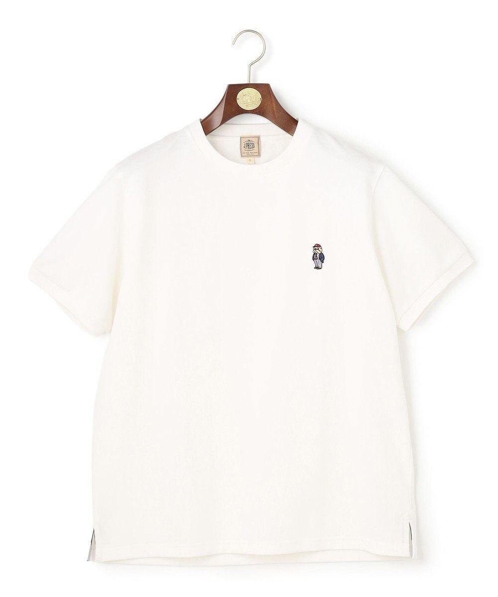 J.PRESS MEN 新デザイン【BULLDOG BOY】カノコレジメン クルーネック Tシャツ 