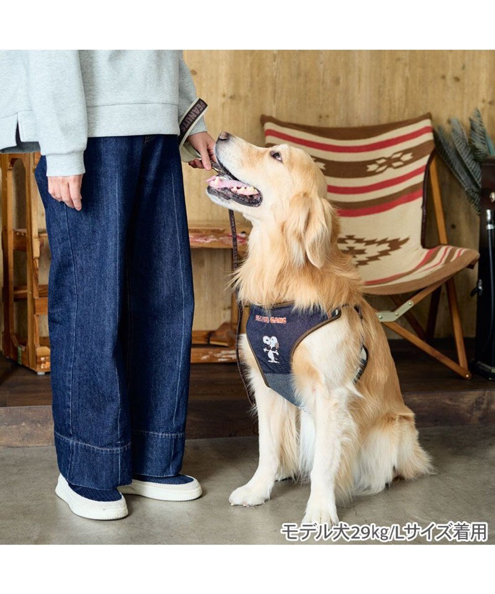 PET PARADISE スヌーピー ハーネス＆リード 《ワッペン柄》 ＳＭ 中型犬 