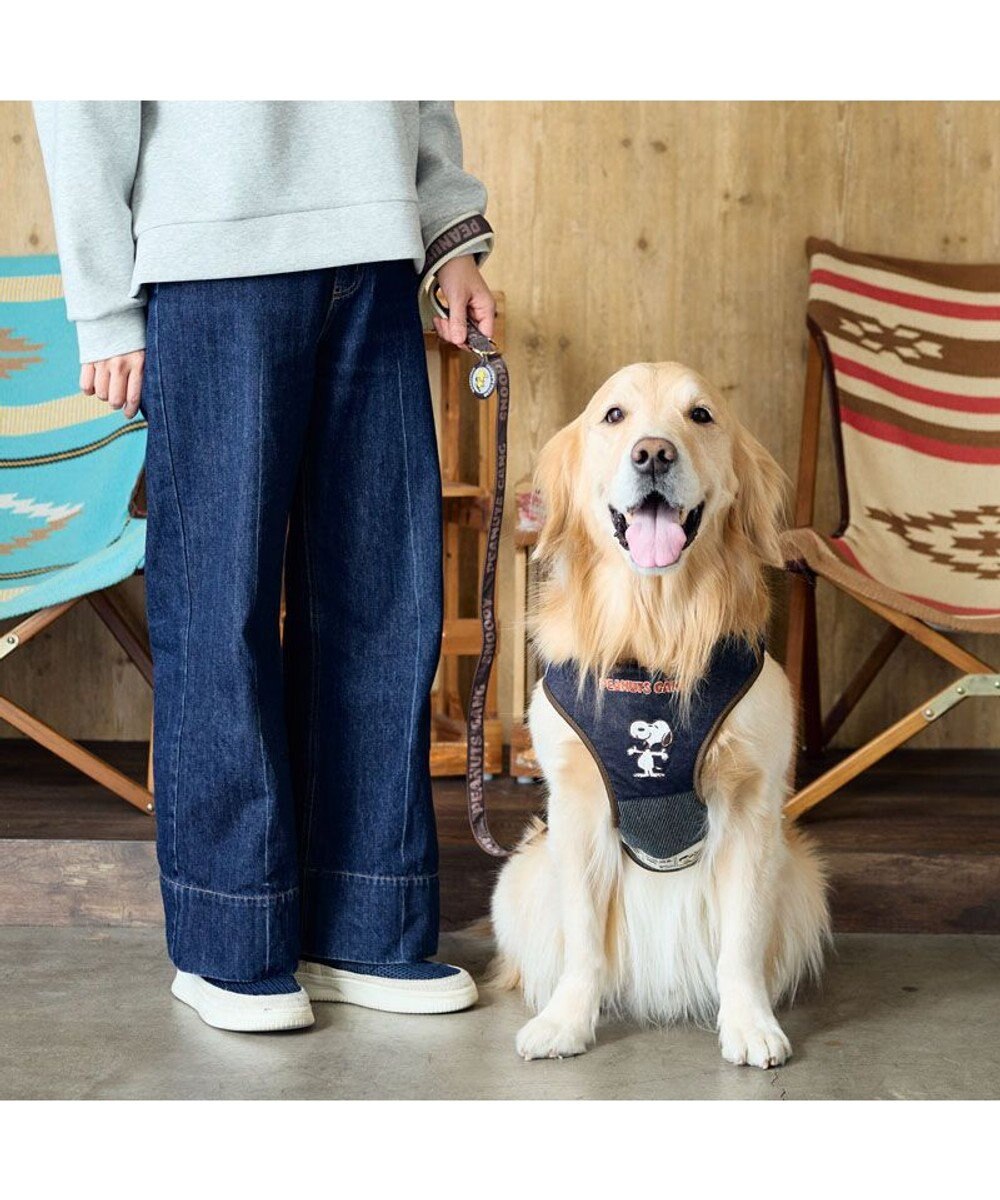 PET PARADISE スヌーピー ハーネス＆リード 《ワッペン柄》 ＳＭ 中型犬 