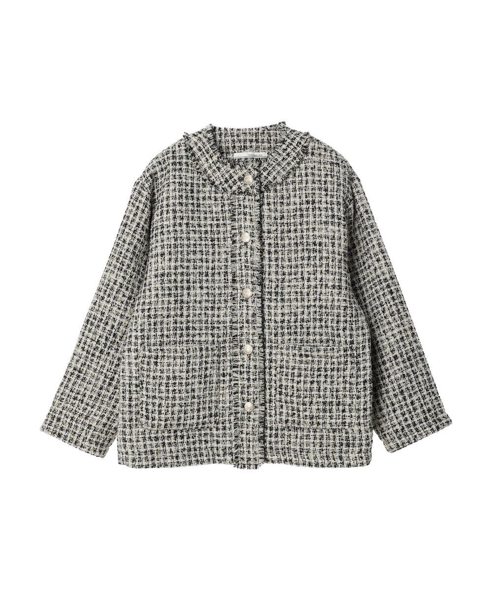 Green Parks ・ＥＬＥＮＣＡＲＥ　ＤＵＥ　ツィードノーカラージャケット 