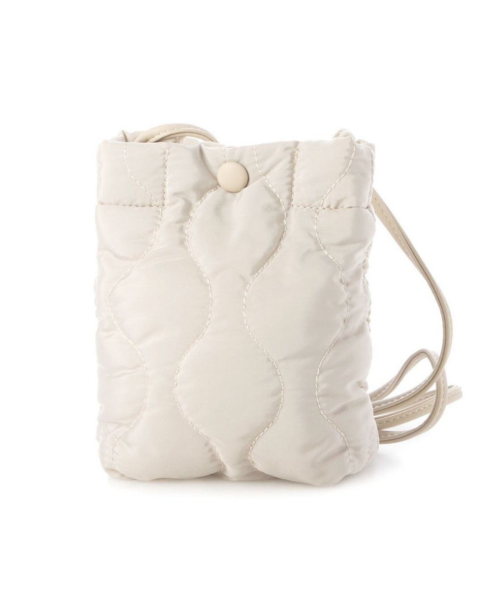 UNBILLION cachecache ナイロンキルティングスマホショルダー 