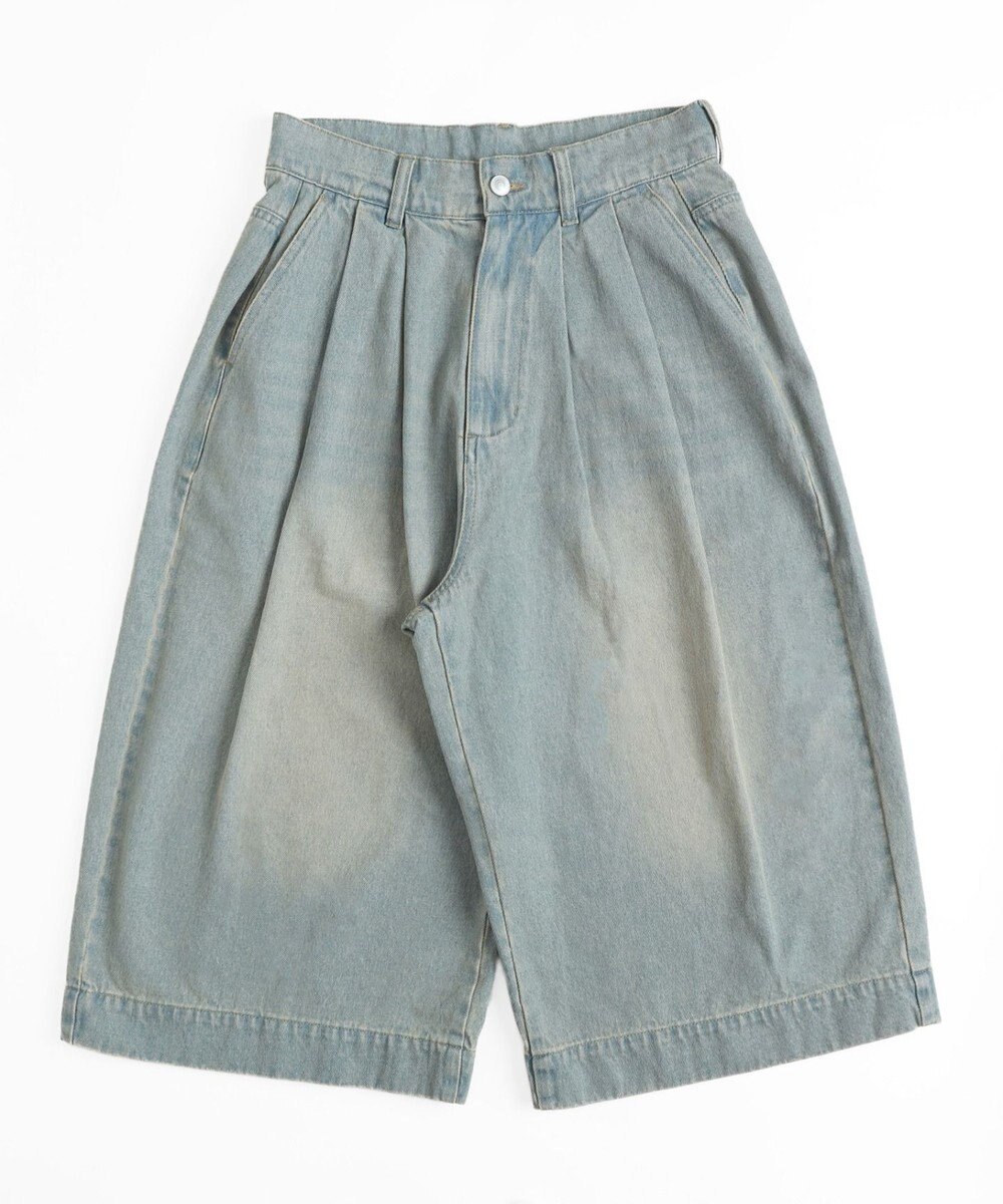 WEGO クロップドワイドデニムパンツ 