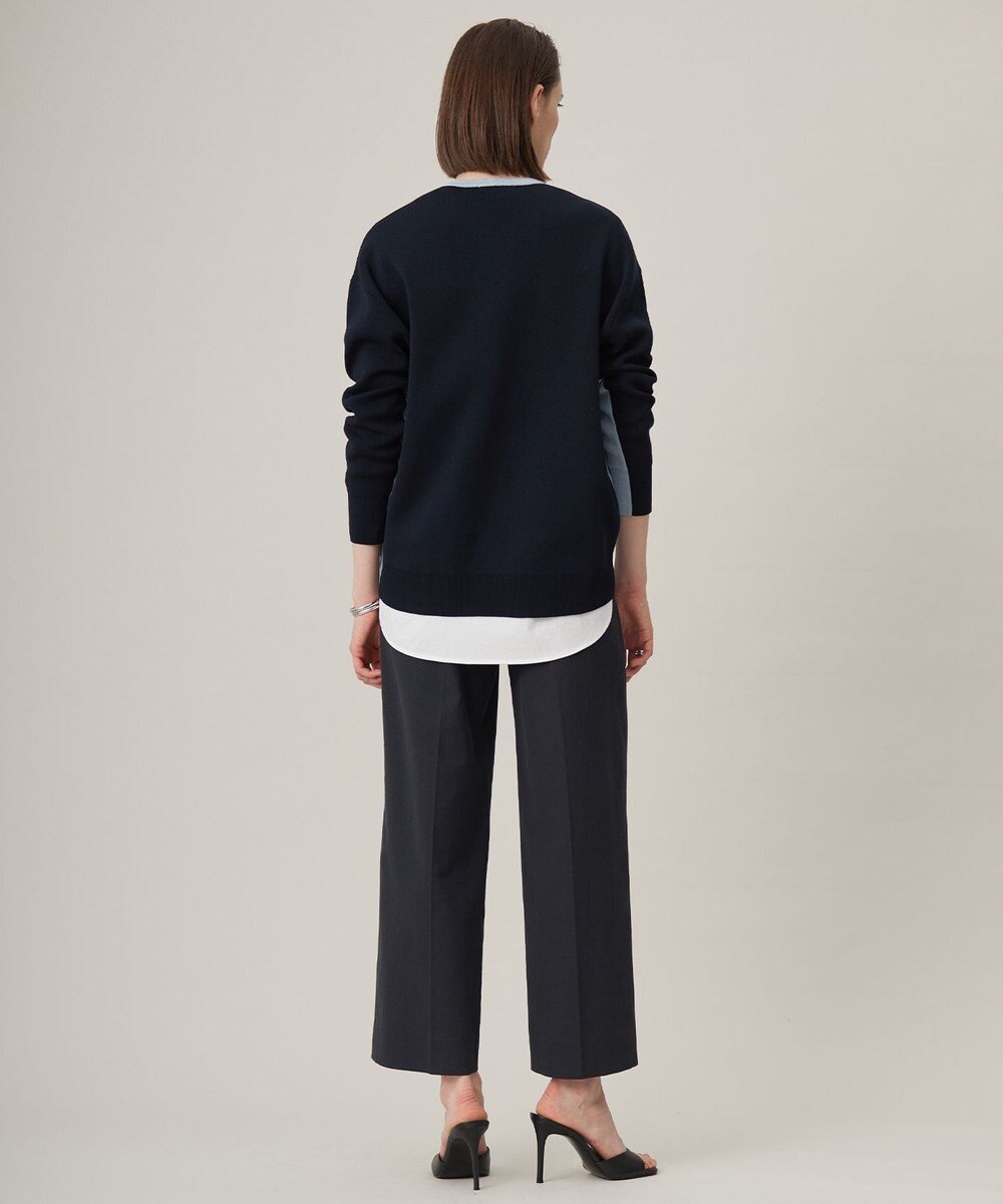 ICB 【WEB限定カラーあり・洗える】コットンポリエステルスムース  ニットプルオーバー 