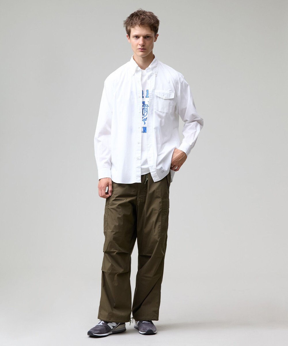 J.PRESS MEN 【J.PRESS ORIGINALS】【UNISEX】Cotton Broad Cloth B.D. Shirt / Baggy-Fit 