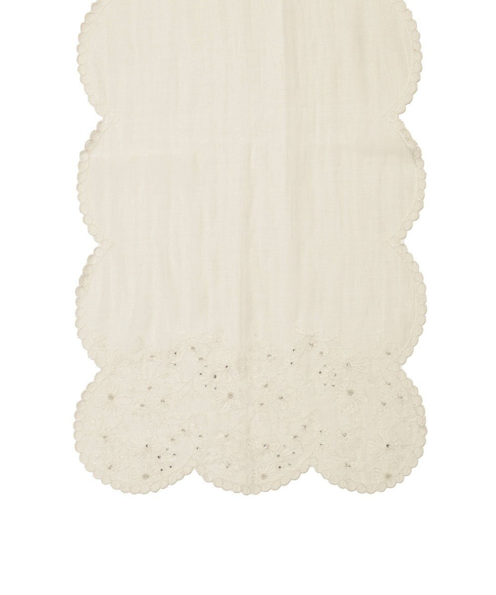 MOONBAT ルナルーチェ ロカ CHANDNI シルクコットン 花刺繍ストール 