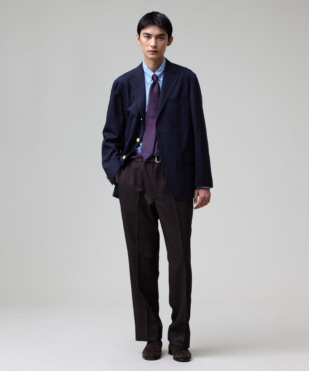 J.PRESS MEN 【J.PRESS ORIGINALS】【UNISEX】Cotton Broad Cloth B.D. Shirt / Baggy-Fit 