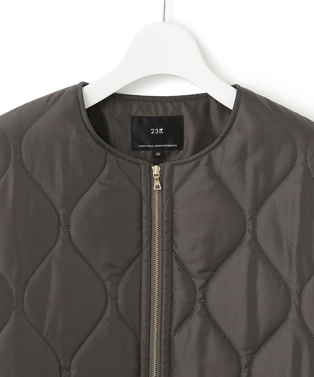 23区 L 【洗える】中綿キルティング ショート ブルゾン 