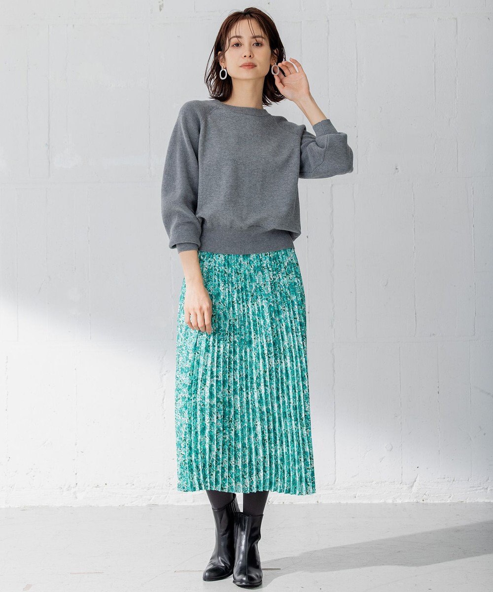 組曲 【選べる8色展開・春まで使える！】バックレースカラー ニット 